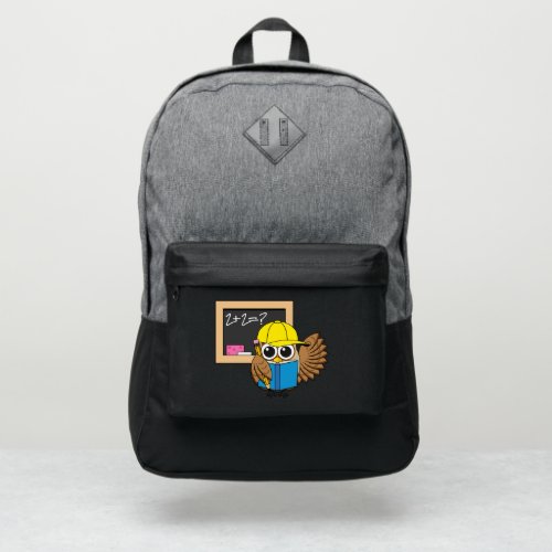 Cute School Student Owl Cartoon Port Authority Backpack