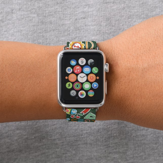 Cute School Teachers pattern watch band (In Situ)