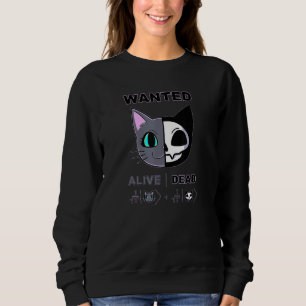 Cute Schrodingers Cat Alive Dead Quantum Physics M Sweatshirt