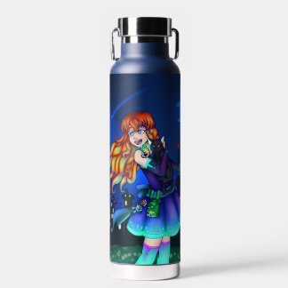 Cute Sci-Fi Girl Water Bottle