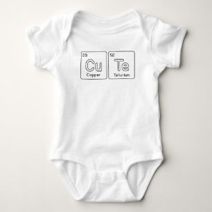 Cute Science Baby Periodic Table Bodysuit