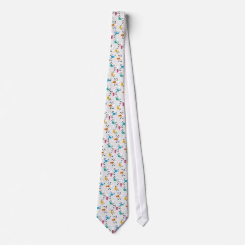 Cute Science Concept Pattern Cool Geek Design Neck Tie