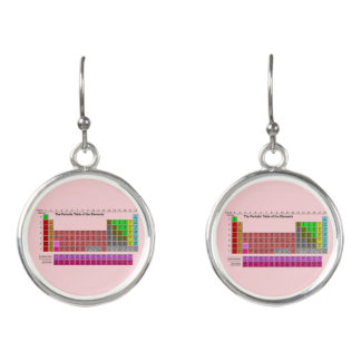 Cute Science Periodic Chart Earrings