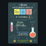 Cute Scientist Laboratory Birthday Party Invite<br><div class="desc">This cute Science Laboratory Birthday invitation is the cutest idea for a Scientist theme party and a guaranteed success with the guests! Whether you’re a science lover or looking for unique and personalized laboratory Party decoration, then Eureka! You just found the right formula!</div>