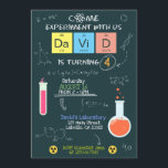 Cute Scientist Laboratory Birthday Party Invite<br><div class="desc">This cute Science Laboratory Birthday invitation is the cutest idea for a Scientist theme party and a guaranteed success with the guests! Whether you’re a science lover or looking for unique and personalized laboratory Party decoration,  then Eureka! You just found the right formula!</div>