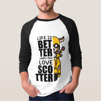 Cute Scooter Goat Design T-Shirt