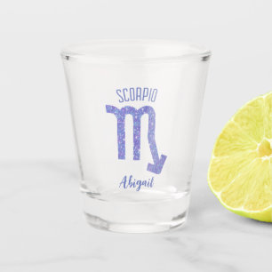 Cute Scorpio Astrology Sign Personalized Shot Glass