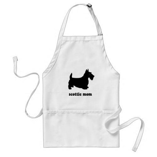 Cute Scottie Adult Apron