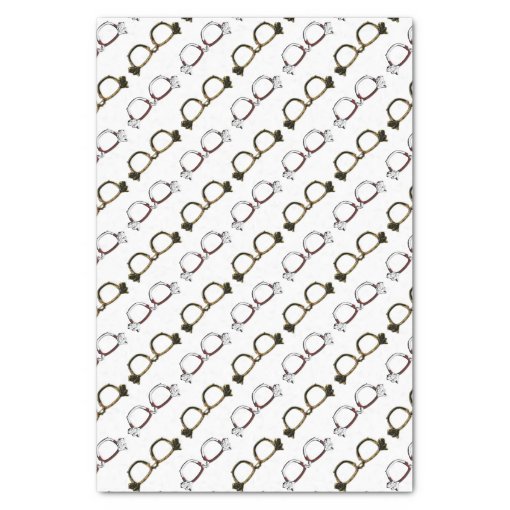 Cute Scottie Dog Eyeglass Pattern Tissue Paper Zazzle
