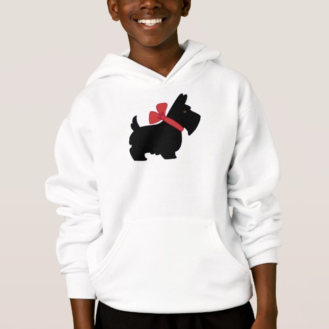 CUTE SCOTTIE DOG HOODIE (Front)