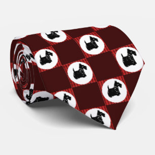 Cute Scottie Dogs Neck Tie