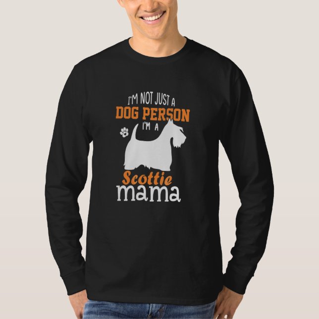 Cute Scottie Mom  Scottie Mama Dog  Mother's Day T-Shirt (Front)