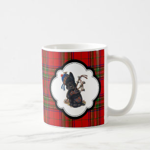 Cute Scottie Playing Bagpipes Coffee Mug