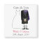 Cute Scottish Bride & Groom Save The Date Magnet