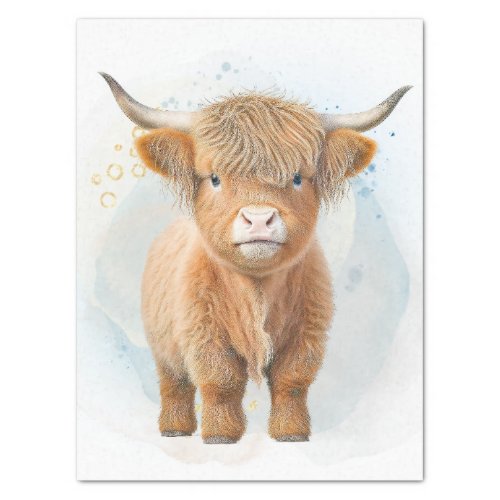 Cute Scottish Highlander Cow Tissue Paper