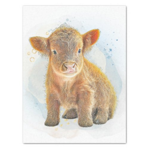 Cute Scottish Highlander Cow Tissue Paper