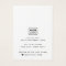 Cute script custom color logo earring display card