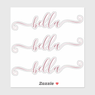 Cute Script Font Custom Signature Name Sticker