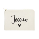 Cute Script Name and Heart Cosmetic Toiletry Bag Cute Script Name and Heart Cosmetic Toiletry Bag