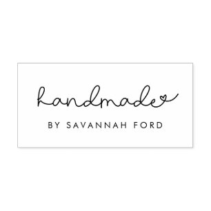 Cute script simple Handmade Rubber Stamp