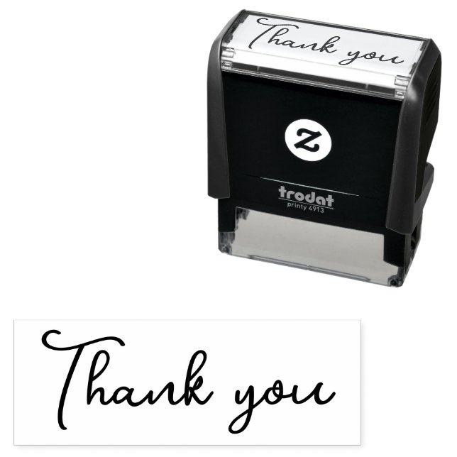 Cute Script Thank You  Self-inking Stamp (In Situ)