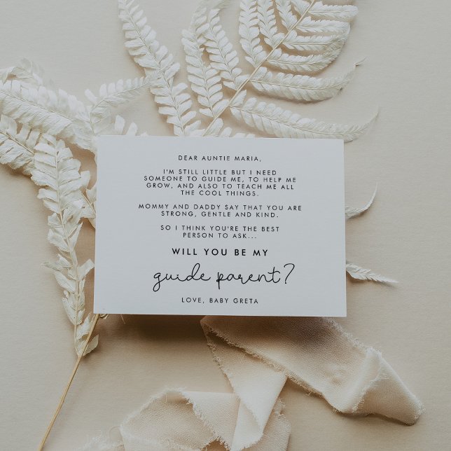 Cute script Will you be my Guide parent card (Creator Uploaded)