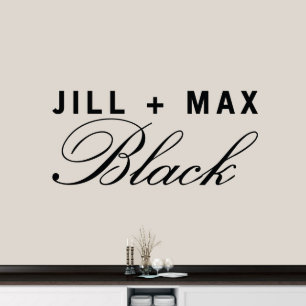 Cute Scripted Couple's Name Large Wall Decal