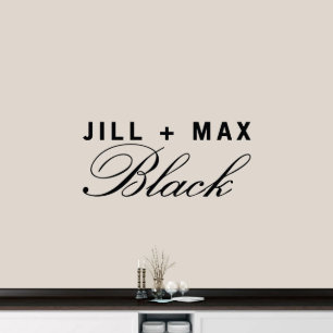 Cute Scripted Couple's Name Medium Wall Decal