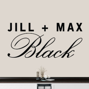 Cute Scripted Couple's Name X-Large Wall Decal