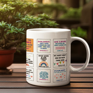Cute scripture kids memory bible verse  coffee mug