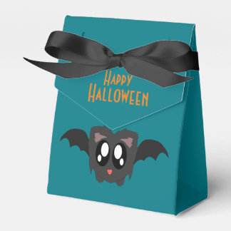 Cute Scruffy Bat Happy Halloween Favor Box
