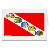 Cute Scubadorable Dive Flag (Front Horizontal)
