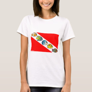 Cute Scubadorable Dive Flag T-Shirt