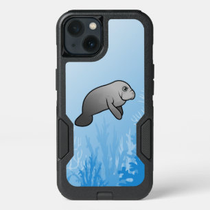 Cute Scubadorable Manatee iPhone 13 Case