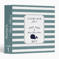 Cute Sea Animal Nautical Ocean Baby Photo Album Binder