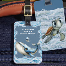 Cute Sea Animals Kids Custom Travel
