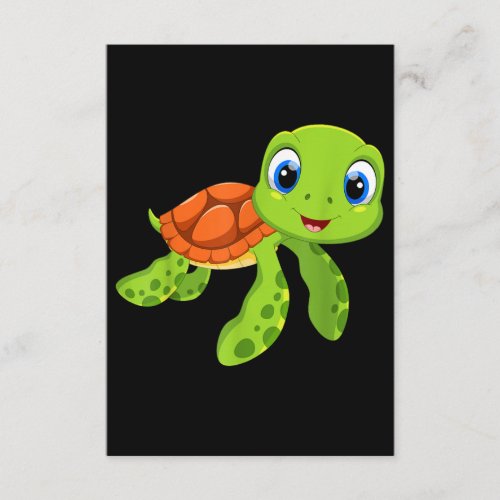Cute Sea Baby Turtle Gift Enclosure Card