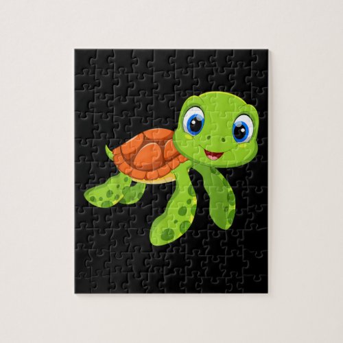 Cute Sea Baby Turtle Gift Jigsaw Puzzle