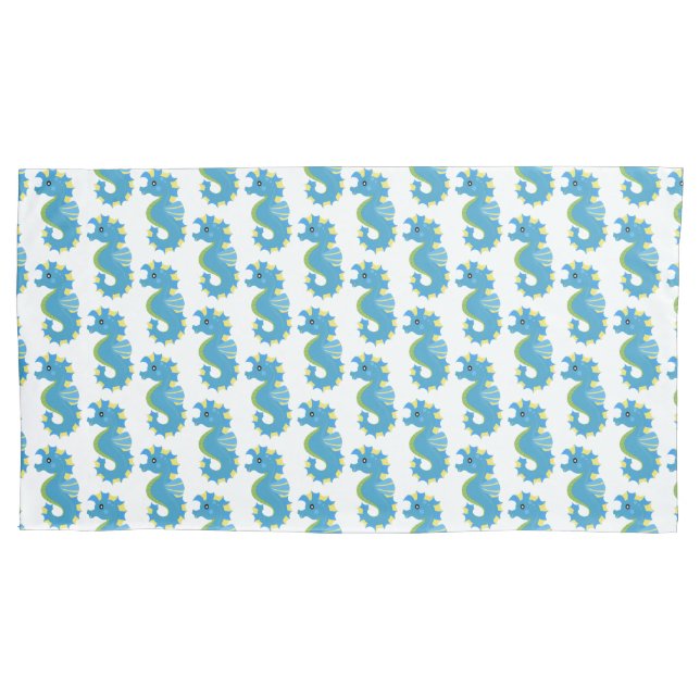Cute sea creature - Seahorse Pillow Case (Front)
