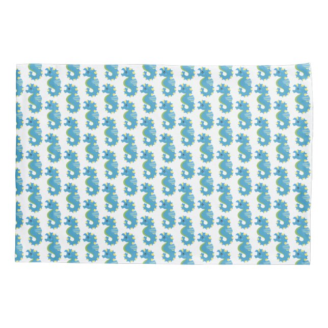 Cute sea creature - Seahorse Pillow Case (Back)