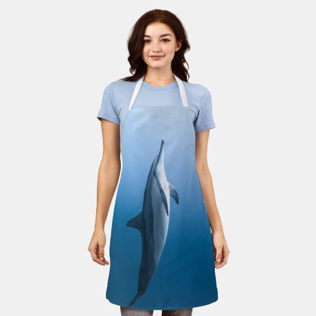 Cute Sea Dolphin Apron (Worn)
