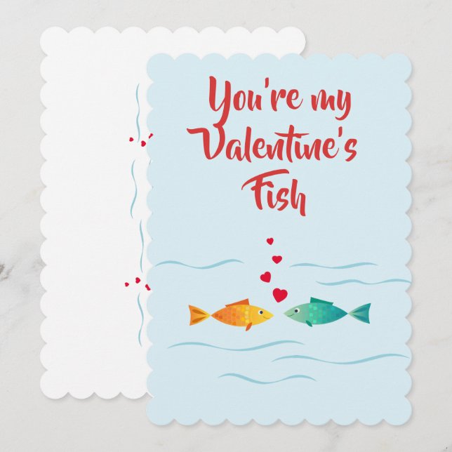 Cute sea fish in love (Front/Back)