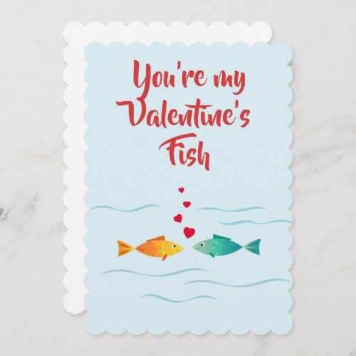 Cute sea fish in love