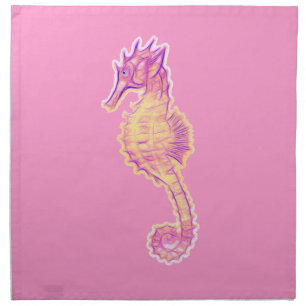 Cute Sea Horse Marine Animal Gift Cloth Napkin