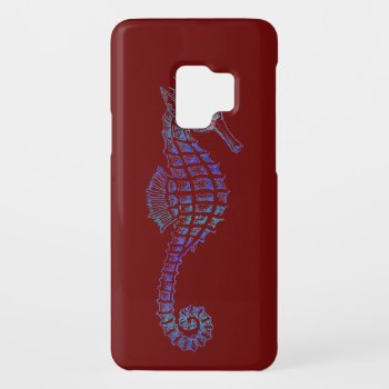 Cute Sea Horse Marine-life Art Cell Phone Case by RavenSpiritPrints at Zazzle