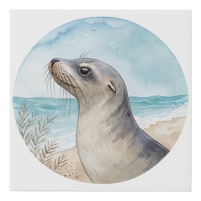 Cute Sea Lion Print (Front)