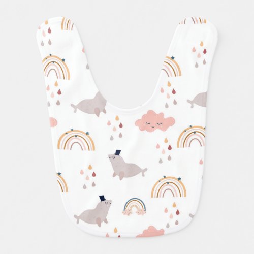 Cute Sea Lions Boho Bibs