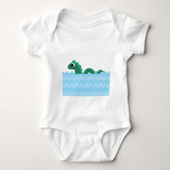 Cute Sea Monster Baby Bodysuit by Egg_Tooth at Zazzle