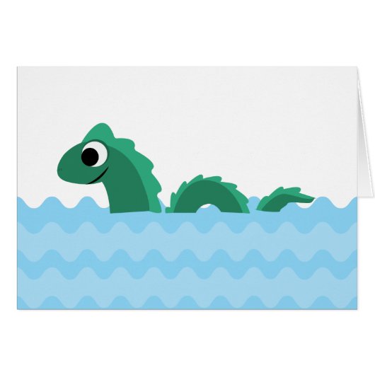 Cute Sea Monster Cards (Front Horizontal)