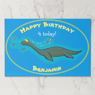 Cute sea monster cartoon illustration paper pad